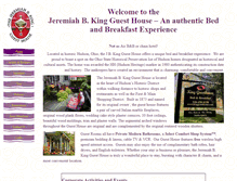 Tablet Screenshot of kingguesthouse.com